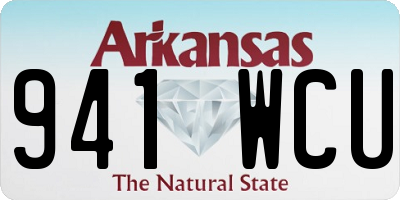 AR license plate 941WCU