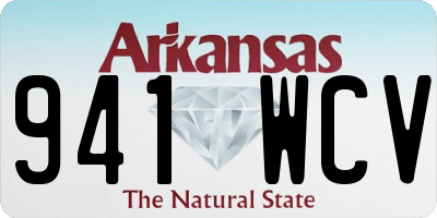 AR license plate 941WCV