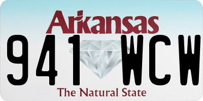 AR license plate 941WCW