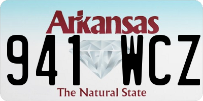 AR license plate 941WCZ
