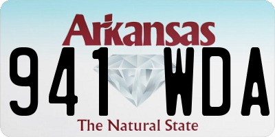 AR license plate 941WDA