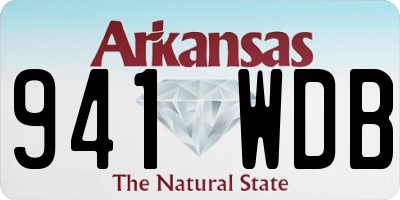 AR license plate 941WDB