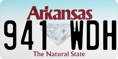 AR license plate 941WDH