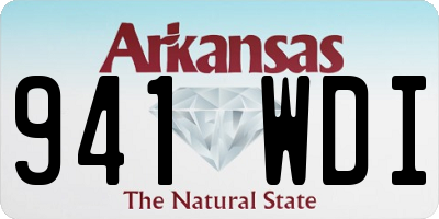 AR license plate 941WDI