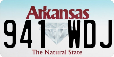 AR license plate 941WDJ
