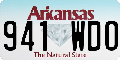 AR license plate 941WDO