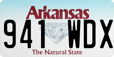AR license plate 941WDX
