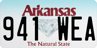AR license plate 941WEA