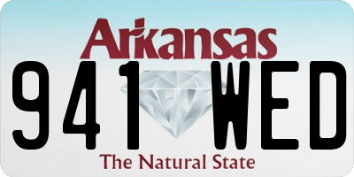 AR license plate 941WED