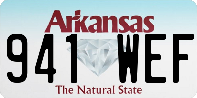 AR license plate 941WEF