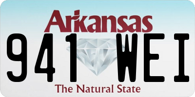 AR license plate 941WEI