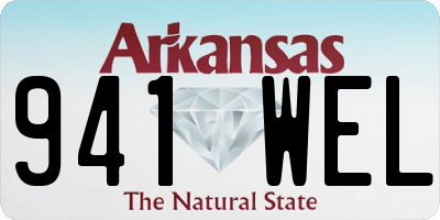 AR license plate 941WEL