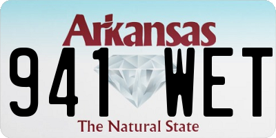 AR license plate 941WET