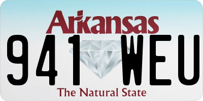 AR license plate 941WEU