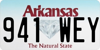 AR license plate 941WEY