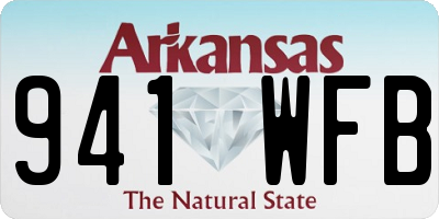 AR license plate 941WFB