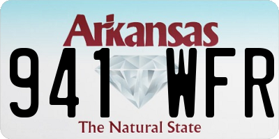 AR license plate 941WFR