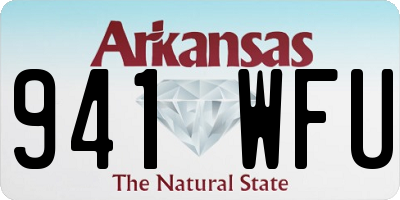 AR license plate 941WFU