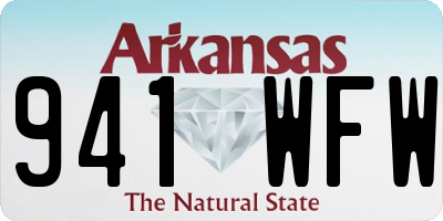 AR license plate 941WFW