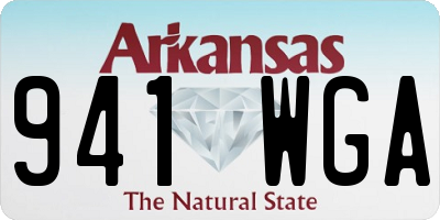 AR license plate 941WGA