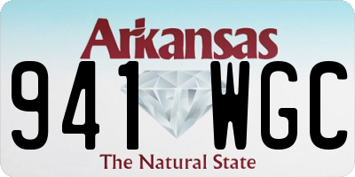 AR license plate 941WGC