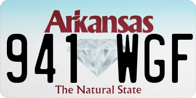 AR license plate 941WGF