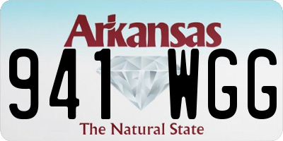 AR license plate 941WGG