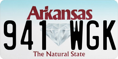 AR license plate 941WGK