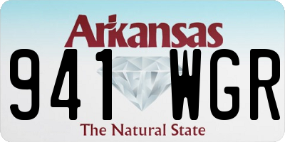 AR license plate 941WGR