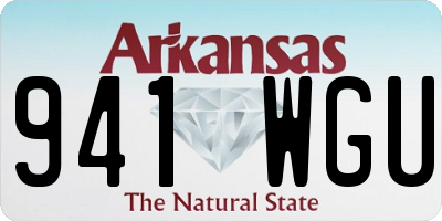 AR license plate 941WGU