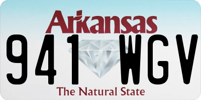 AR license plate 941WGV