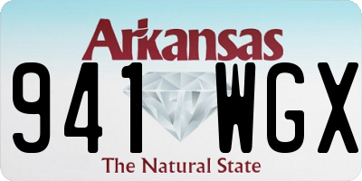 AR license plate 941WGX