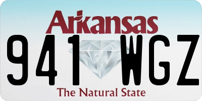 AR license plate 941WGZ