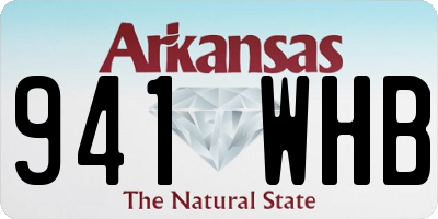 AR license plate 941WHB