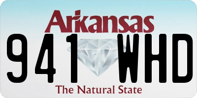 AR license plate 941WHD