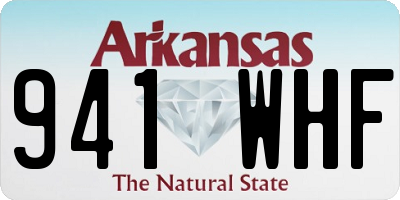 AR license plate 941WHF