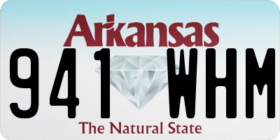 AR license plate 941WHM