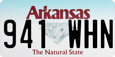 AR license plate 941WHN