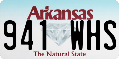 AR license plate 941WHS