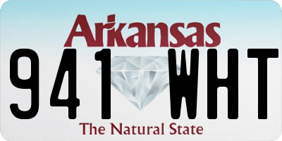 AR license plate 941WHT