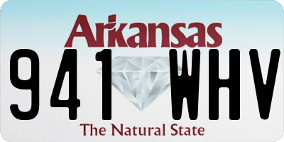 AR license plate 941WHV