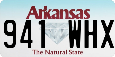 AR license plate 941WHX