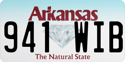 AR license plate 941WIB