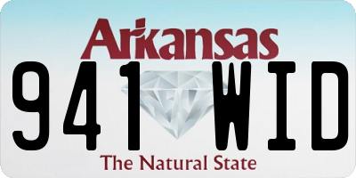 AR license plate 941WID
