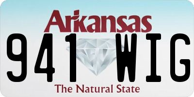 AR license plate 941WIG