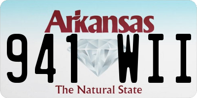 AR license plate 941WII