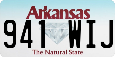 AR license plate 941WIJ