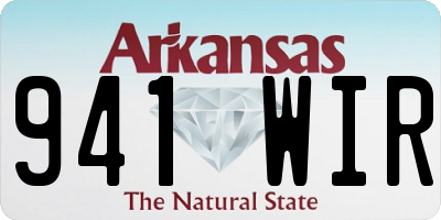 AR license plate 941WIR