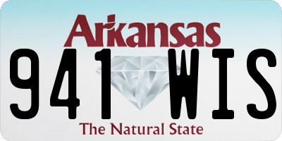 AR license plate 941WIS