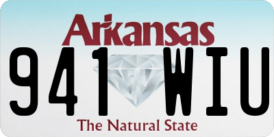 AR license plate 941WIU